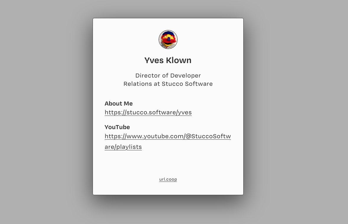 A Preview of url.coop